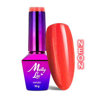 Lakier hybrydowy MollyLac Glowing Time Neon 10g Nr 230