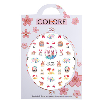 Naklejki do paznokci cienkie samoprzylepne wielkanocne CA-118