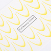 Gradientowe naklejki wodne na paznokcie/ French/ Ombre/Francuska linia uśmiechu 33szt jasno żółte STZ44