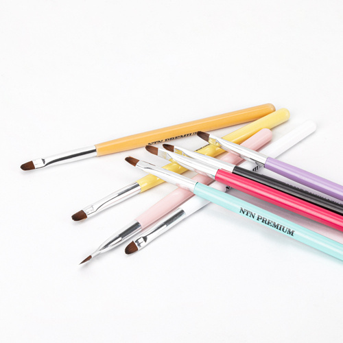 Zestaw pędzli do żelu owalne NTN Premium 8 szt