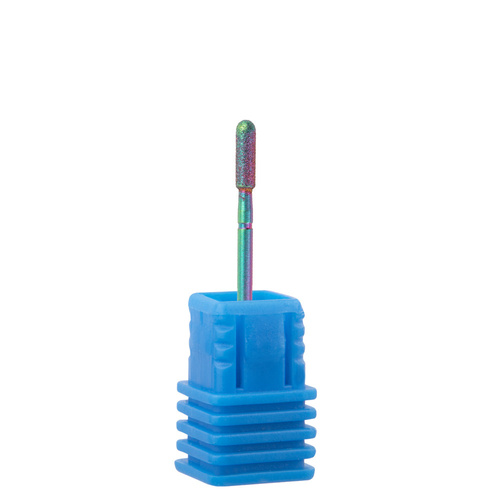 Frez diamentowy Unicorn tęczowy walec zaokrąglony Nr 21