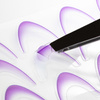 Gradientowe naklejki samoprzylepne na paznokcie/French/Ombre/Francuska linia uśmiechu 23szt. fioletowe SD-1926