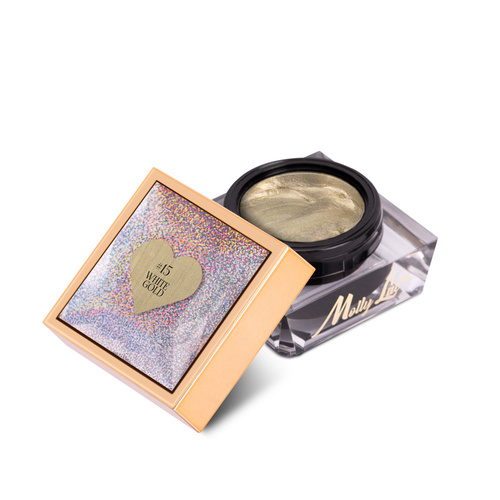 Pasta do zdobień Nail Art ProArt Paste MollyLac White Gold HEMA/Di-HEMA Free 5g Nr 15