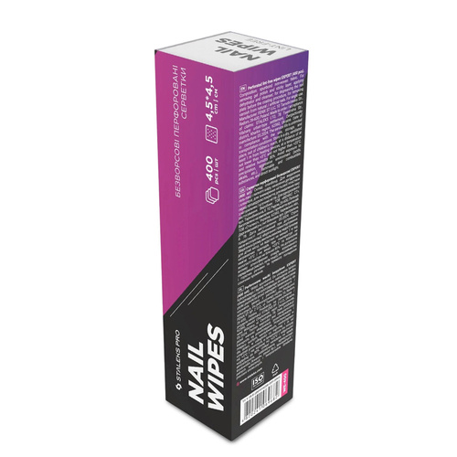 Perforowane waciki bezpyłowe do paznokci Staleks Expert różowe 400 szt