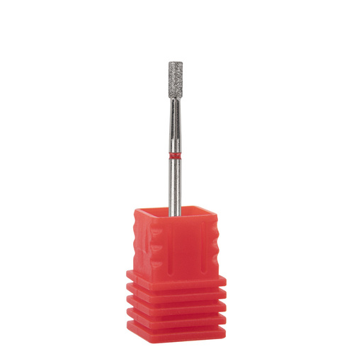 Frez diamentowy walec czerwony delikatny