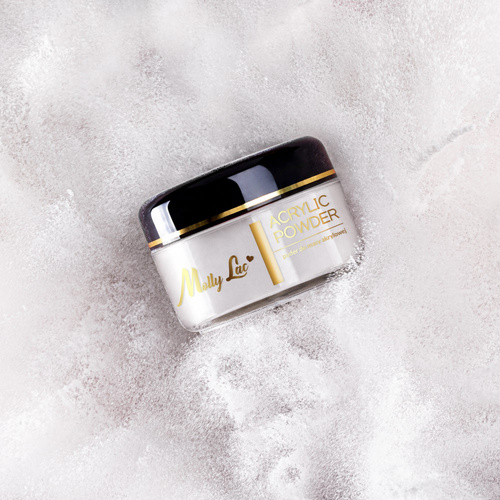 Puder akrylowy do paznokci MollyLac Acrylic Powder Bright White 120 g