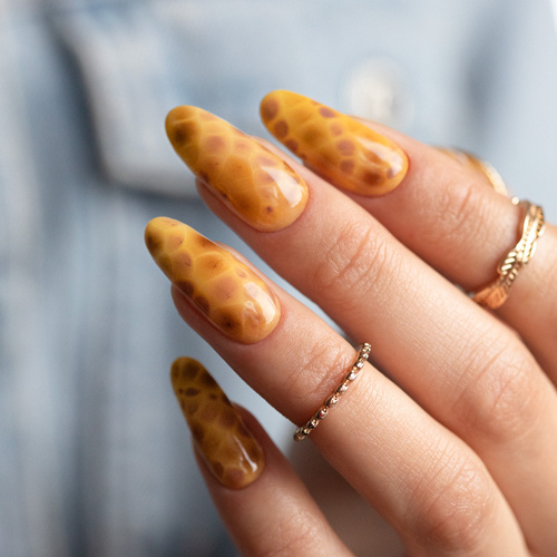 Lakier hybrydowy Molly Nails Choco Dreams Cocoa Cookie HEMA/Di-HEMA Free 8g Nr 358