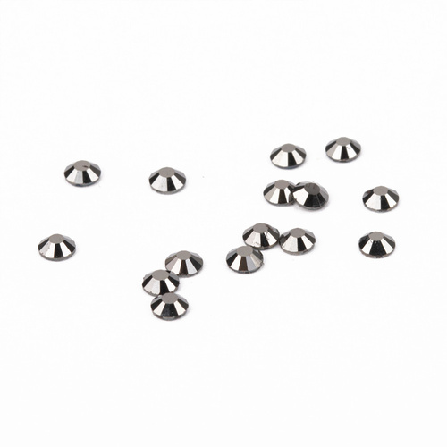 Cyrkonie do paznokci szklane SS10 Jet Hematite ok.50 szt.