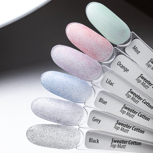 Top matowy no wipe Molly Nails Sweater Cotton Top Lilac HEMA/Di-HEMA Free 10g Nr 4