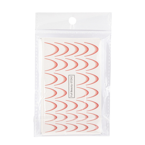 Gradientowe naklejki wodne na paznokcie/French/Ombre/Francuska linia uśmiechu zestaw 8 kolorów STZ40-STZ47