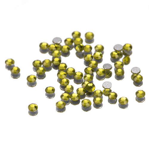 Cyrkonie do paznokci szklane SS3 Olivine ok.50 szt