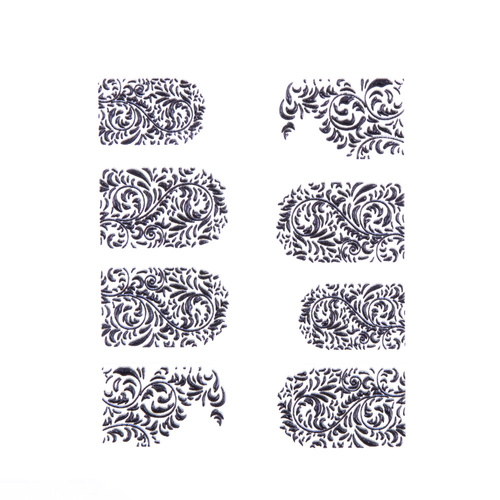 Naklejki biżuteryjne 5D samoprzylepne wypukłe akrylowe wzory ornamenty Nr 33