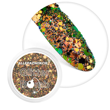 Pyłek do paznokci Glitter Bomb Effect Allepaznokcie Nr 03