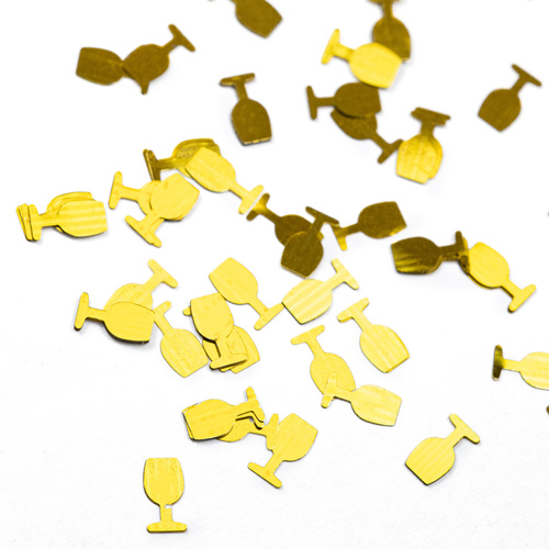 Ozdoba do paznokci kieliszki złote holo Molly Nails 2g