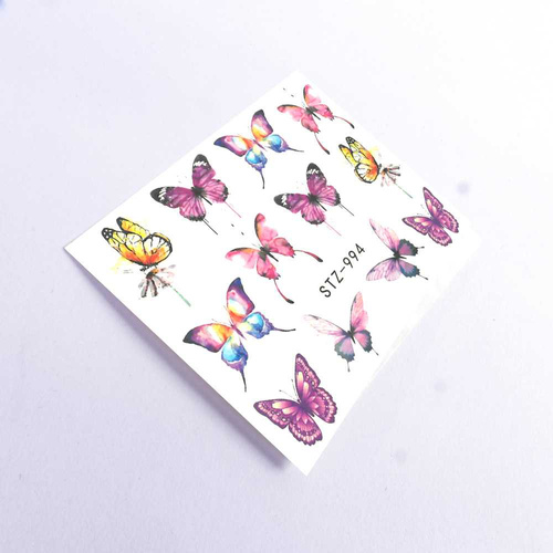 Naklejki wodne do paznokci motyle STZ-994