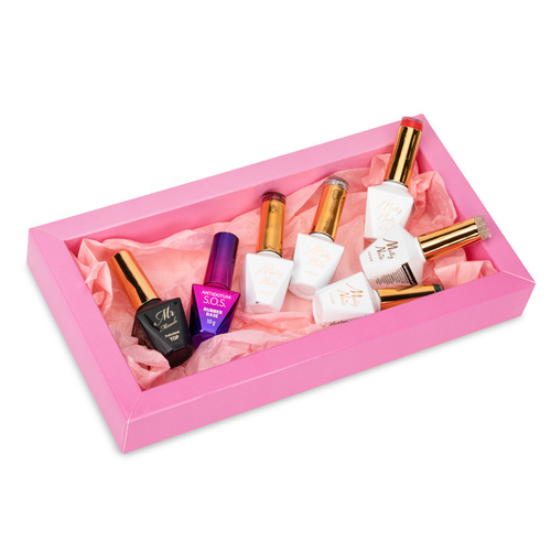 Zestaw 5 lakierów hybrydowych Christmas Molly Nails+ Baza i Top Gratis