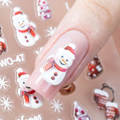 Naklejki do paznokci samoprzylepne świąteczne Molly Nails SW0-47