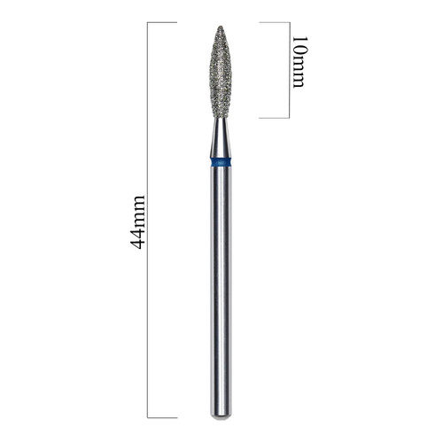 Frez diamentowy płomyk niebieski Staleks Expert 2,3/10mm