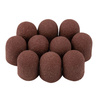 Kapturki ścierne do pedicure z bawełnianym środkiem 13mm gradacja 240 brązowe AlleMed 10 szt