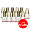 10+1gratis Żel budujący w butelce z pędzelkiem Gel in Bottle Molly Nails Pro Salon Smoky Pink HEMA/Di-HEMA Free 15g