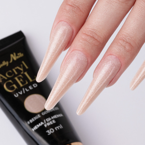 Akrylożel Polygel żel budujący do przedłużania AcrylGel Molly Nails HEMA/Di-HEMA Free Beige Goddess 30 ml