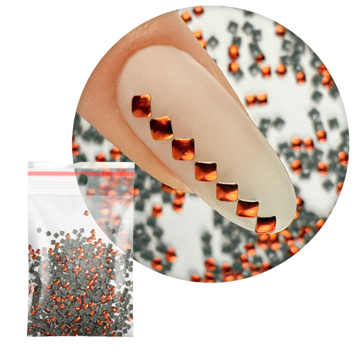 ShinePins gładkie ćwieki błyskotki ozdoby do paznokci kwadratowe mini NTN Premium Nr 4 5g