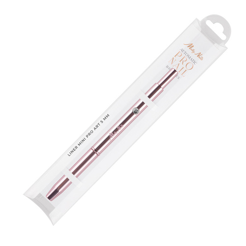 Pędzelek do zdobień automatyczny Liner mini Pro Art rose gold Molly Nails 5 mm Nr 5