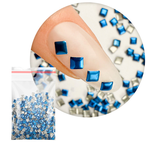 ShinePins gładkie ćwieki błyskotki ozdoby do paznokci kwadratowe large NTN Premium Nr 13 5g