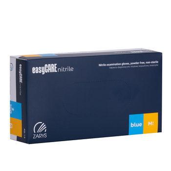 Rękawiczki jednorazowe nitrylowe diagnostyczne i ochronne Easycare nitrile Blue rozmiar M niebieskie 100 szt