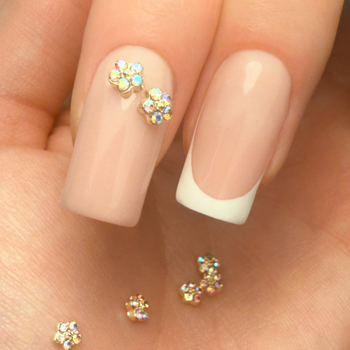 Ozdoby do paznokci kwiatki 3D Molly Nails K1119 10 szt