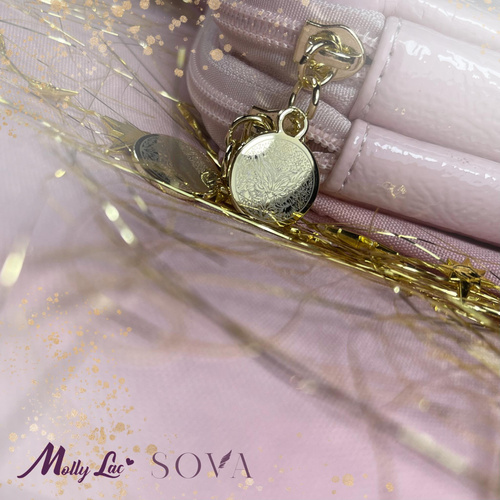 Piórnik etui przybornik na pędzle Sova by Aleksandra Sowa-Falarz różowy