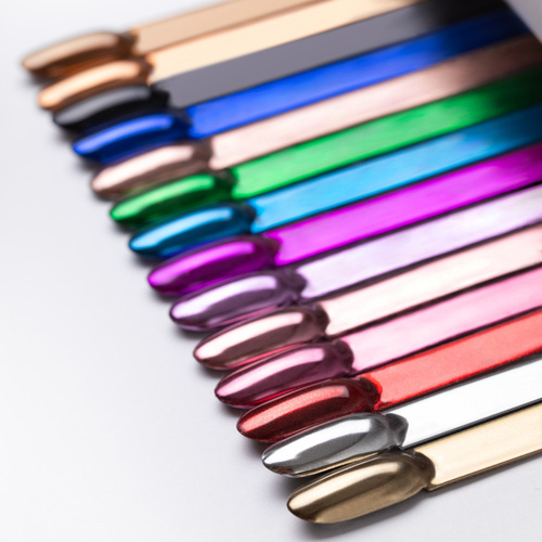 Pyłek lustrzany efekt do zdobień paznokci Glass Effect AlleLac Carmel Nr 13