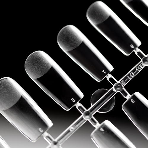 Tipsy do szybkiego przedłużania paznokci Flexi Tips AlleLac kwadrat 240 szt