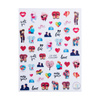 Naklejki do paznokci cienkie samoprzylepne walentynkowe CA-436