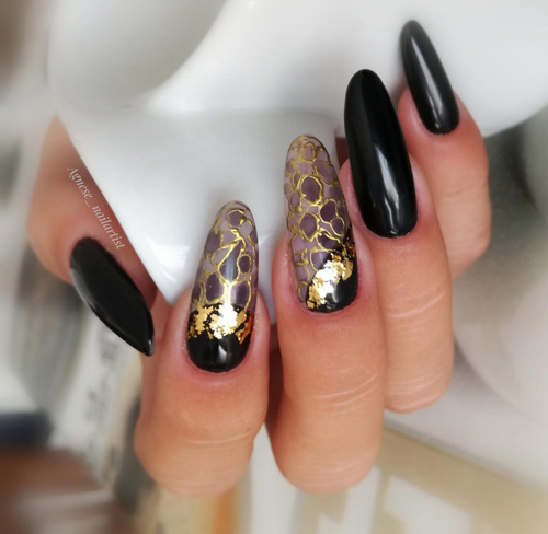 Lakier hybrydowy Molly Nails Ultimate Black HEMA/Di-HEMA free 8g