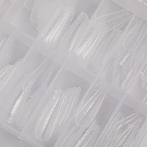 Górne formy dual do budowy paznokci z podziałką Molly Nails balerina YQ-3 120 szt