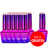 10+1gratis Baza kauczukowa elastyczne paznokcie S.O.S. Antidotum Molly Nails Creme de Nude 10g