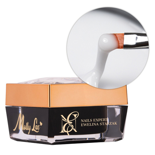 Samopoziomujący mleczny żel budujący self-leveling builder gel LED/UV Freeze Easy MollyLac by Ewelina Staszak HEMA/Di-HEMA Free 50g