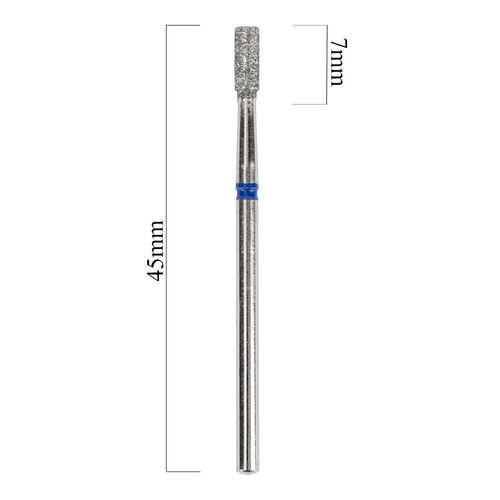 Frez diamentowy walec niebieski średni