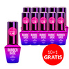 10+1gratis Baza kauczukowa LED/UV Rubber Base Cover Molly Nails Cool Nude HEMA/Di-HEMA Free 10g