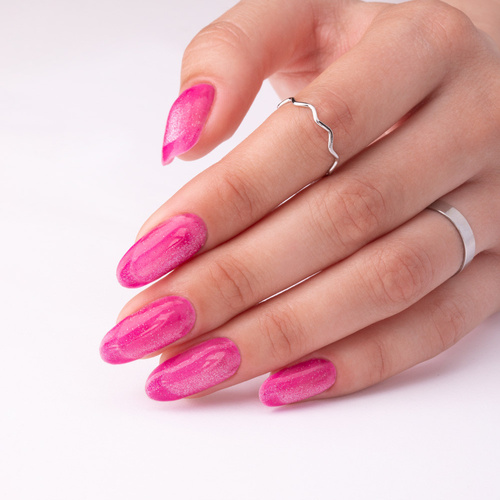 Lakier hybrydowy Molly Nails Neon Flashy Cat Eye HEMA Free 8g Nr 173