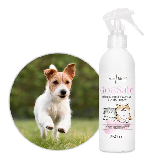 Mgiełka spacerowo -ochronna i pielęgnacyjna dla zwierząt przeciw ektopasożytom Go&Safe AlleMed 250 ml