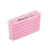 Polerka dwustronna Buffer mini szeroka Soft 180/240 różowa MollyLac 5szt