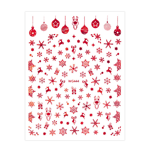 Naklejki do paznokci samoprzylepne świąteczne Molly Nails WG444