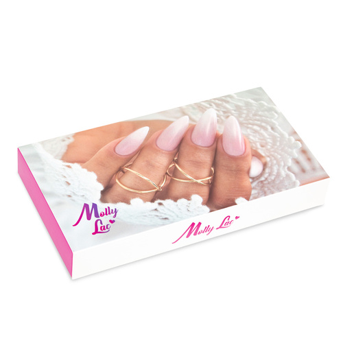 Zestaw 5 lakierów hybrydowych Christmas Molly Nails+ Baza i Top Gratis