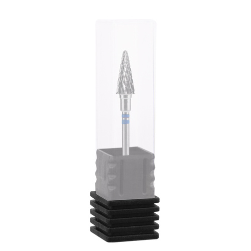 Frez z węglika spiekanego stożek niebieski dla leworęcznych Staleks Expert 6/14mm