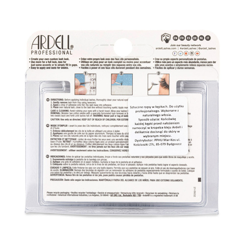 Kępki rzęs Ardell Singles Duralash Naturals Knot-Free Flares Long Black 56szt