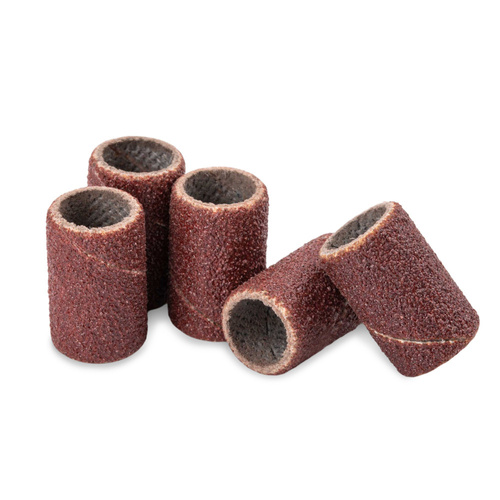 Kapturki do manicure i pedicure mandrele nakładki ścierne cylinder 6mm gradacja 150 brązowe 1000 szt.