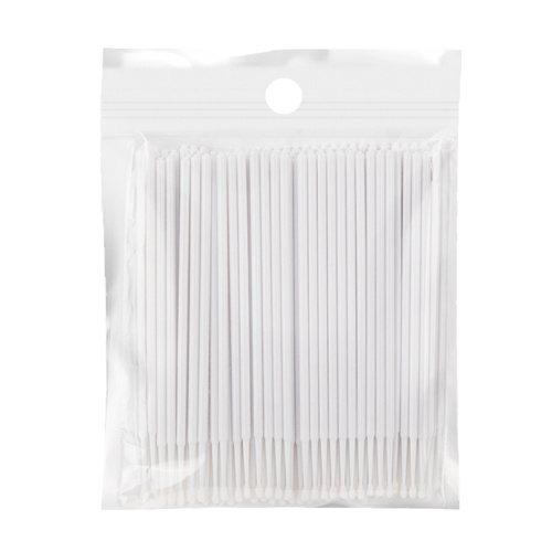 Profesjonalne aplikatory bezwłóknowe do rzęs białe 100 szt