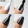 Lakier hybrydowy Molly Nails Crackle Gel black czarny Nr 158 8g